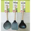 Cabo com cobertura de nylon espátula antiaderente colher de sopa espátula de omelete espátula de nylon utensílios de cozinha conjunto de 3 peças