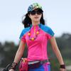 Camiseta Casual Esportiva de Manga Curta para Exterior com Blocos de Cor de Secagem Rápida Feminina para Caminhada e Corrida Roupa de Secagem Rápida Tamanho Grande Respirável e Absorvente de Suor