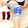 Fabricantes primavera nylon silicone antiderrapante anticolisão absorção de choque abertura malha esportivo quente montanhismo proteção de joelho equipamento de proteção esportiva