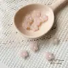 Flor de Cerezo TempranaSentimiento de PrimaveraRosa y VerdeVidrio ChecoHecho a Mano con CuentasPulsera DIYAccesorios de Material para Hacer Pulseras a Mano