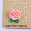 Hojas de Rosa Coloridas Nuevos Accesorios de Pegamento Crema de Dibujos Animados Resina Pequeños Accesorios Joyería Horquilla Material DIY Venta al por Mayor