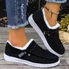 Comercio exterior talla grande zapatos de algodón mujer 2023 otoño e invierno nuevos cabeza redonda europea y americana con cordones forro polar cálido Mao Mao zapatos de mujer al por mayor