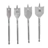 Broca Plana para Madera de 6-55mm, Broca de Acero de Alto Carbono con Vástago Hexagonal de Cambio Rápido de Tres Puntas, Broca para Abrir Agujeros en Puertas de Cajones