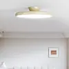 Luminária de teto para quarto estilo francês na cor creme, luminária de estudo vintage para quarto infantil que protege os olhos, luminária principal redonda para teto de quarto e varanda