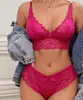 Conjunto de sutiã estilo francês para mulheres com pouco busto, push-up, sexy e atraente, sem aro, de renda, plus size, lingerie anti-queda, comércio exterior