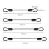 49 hebras de candado de combinación plástico de protección ambiental cable de acero para ropa de coche cuerda de alambre para ropa de exterior a prueba de viento cuerda de alambre antirrobo para coche eléctrico W25
