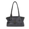 2026 Bolso de Hombro Bajo Diseño de Correa de Cuero Retro para Mujer Otoño Gran Capacidad Simple Sensación de Alta Gama Bolso Tote de Hombro Único Bolso de Hombro Bajo
