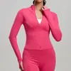 Jaqueta de Yoga Fitness Esportiva Europeia e Americana Transfronteiriça Slim Fit Pilates Corrida