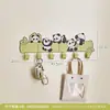 Gancho de Parede Fofo de Desenho Animado de Ferro Panda para Quarto de Crianças Entrada Sala de Estar Decoração Prática Fofa para Casa