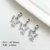 [Mengdie] Colgante de Mariposa de Tres Vías con Cuentas Chica Soñadora Metal con Cuentas DIY Pulsera Hecha a Mano Accesorios para Collar