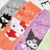Calcetines Tobilleros de Algodón Peinado con Dibujos Transfronterizos, Calcetines Cortos Rectos Transpirables Finos Lindos para Mujer, Calcetines Bajos de Verano Estilo Japonés