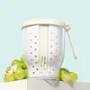 Taza de Fruta Lonchera Caja de Almacenamiento Caja de Almacenamiento Portátil Recipiente para Saladas para Salir Drenaje Refrigerador Calidad Alimentaria Conservador