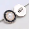 Botones Plásticos Electroplateados al por Mayor para Abrigos de Peluche y Camisas de Mujer, Botones Redondos de Perla Diamantada de Alta Gama Estilo Pequeño Fragancia