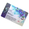 Cartão de Visita Personalizado Classy Business Transparente Fosco Impressão Hot Stamping Prata UV Pvc Personalizado Impressão de Cartão Pós-Venda Cartão Postal