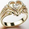 Anillo Cao Shi con Forma de Corazón, Pequeña Corona Fragante para Mujer, Nuevos Accesorios Estilo Europeo y Americano en Taobao, Venta Directa del Fabricante, Joyería de Princesa