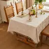 Toalha de Mesa Retrô Francesa Tecido de Algodão e Linho À Prova de Poeira Toalha de Mesa de Jantar Toalha de Mesa de Café Cobertura de Armário Doméstica Impermeável à Prova de Óleo