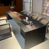 Nova Mesa de Chá e Conjunto de Cadeiras em Madeira Maciça Estilo Chinês, Mesa de Chá Simples e Luxuosa para Sala de Chá de Escritório, Mesa de Chá com Acabamento de Alto Padrão