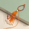 Pingente de Bolsa Chaveiro Borla DIY Destacável Estilo Antigo Multicolor Translúcido Brocado Song Contas Pulseira de Borla