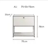 Aparador modular estilo mediados de siglo, mueble de TV Bauhaus, gabinete moderno minimalista de lujo ligero, gabinete blanco de pie para el hogar