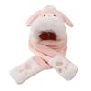 Conjunto de Gorro, Bufanda y Guantes para Niños Invierno Forro Polar Engrosado Gorro con Protección para Orejas para Niña Niño Grande Gorro Cálido a Prueba de Viento para Niños y Bebés