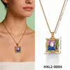 Flor de Perla Popular Transfronteriza Esmalte Acero de Titanio Diseño de Nicho Joyería de Exportación Accesorios de Collar de Gama Alta para Mujeres Verano