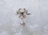 Anillo de Plata de Ley S999 Mariposa de Seda para Pie de Mujer Apertura Vacía Pura Ajustable Retro Pintado Sentido de Alta Gama Personalidad Anillo Ancho