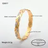 Joyería para Manos Europea y Americana Anillo Geométrico Corte de Línea Árbol de la Vida Diamante de Barro Incrustado Accesorios de Pulsera Pulsera de Acero de Titanio para Mujeres