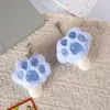 Bolsa de Pelúcia com Pingente de Picolé Patinha de Gato Judy Nick Desenho Animado Rosa Fofo Chaveiro