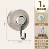 Gancho con Ventosa Adhesivo Fuerte Vacío Sin Rastro Almacenamiento Sin Perforaciones Baño Cocina Puerta Gancho para Toalla de Baño