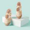 Sapatos de Dança Infantis para Meninas, com Solado Macio, para Treinamento Corporal, Meninos e Meninas, Dança de Ballet, Patinha de Gato, Estilo Étnico, com Cadarço, com Cordão, Salto Baixo