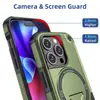 Compatible con Apple 18 Pro Max, Funda para Teléfono con Soporte Oculto Magnético Alemán, Cubierta Protectora Anticaídas para iPhone 16 14