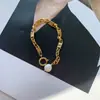 Cadena Bañada en Oro Real de 18K Pulsera de Perla Cuadrada Simple y de Moda Pulsera Diaria Lujo Accesible Joyería de Mano de Alta Gama para Mujeres