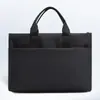 Nueva Bolsa Portátil con Cremallera de Tela Oxford Multicapa Maletín para Documentos Bolsa para Reuniones de Oficina Bolsa para Archivos con Logotipo Impreso