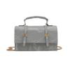 Nova Bolsa Tiracolo Estilo Universitário de Verão 2024 Estilo Britânico Simples Casual Pequena Quadrada Estampa Ondas d'Água Bolsa Transversal
