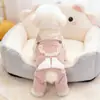 Roupas para animais de estimação de outono e inverno Roupas para cães Roupas para gatos Forro de lã Cordão grosso Tira de tira Roupas para cães VIP de quatro patas