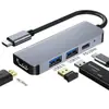 Estación de Acoplamiento Tipo-C Transfronteriza Siete en Uno Pantalla de Proyección Hdmi4K Teléfono Móvil Tableta Portátil Estación de Acoplamiento Multifunción