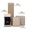 Caja de Joyería de PU Cepillado de Alta Gama Caja para Anillos de Joyería Caja para Aretes Colgantes Collar Caja de Joyería Pulsera de Cuero al por Mayor