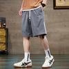 Pantalones cortos de herramientas para hombre, marca de moda de verano 2024, finos, sueltos, casuales, de cinco largos, pantalones grandes para hombre, ropa exterior, pantalones de longitud media.