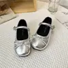 Zapatos de Princesa con Lazo para Niñas Suela Suave Zapatos de Cuero para Niños 2026 Primavera/Otoño Nuevos Zapatos Individuales Franceses para Niña Pequeña Zapatos de Actuación