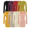 Vestido justo de manga comprida com decote quadrado, estilo europeu e americano INS, atacado de roupas femininas, novo estilo sexy de desejo puro
