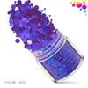 Set de Lentejuelas para Uñas Magic Color Redondas 1+2+3mm Mixtas 12 Colores Parche de Joyería para Uñas Punto de Ola Perlado Mate