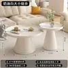 Mesa de Centro para Sala de Estar, Nuevo Modelo 2026, Apartamento Pequeño, Simple, Lujo Ligero, Sensación de Alta Gama, Redonda, Moderna, Mesa Auxiliar Minimalista, Mesa Pequeña