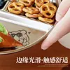 Plato Dividido para Comida Infantil para Pérdida de Peso, Acero Inoxidable 304 Hogareño Plato de Comida con Ventosa de Silicona, Plato Redondo de Tres Compartimentos para Fitness
