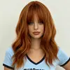 Mejor venta de peluca completa de Halloween para mujer con fleco de aire, cosplay, red de seda mate color rosa, en stock para venta al por mayor
