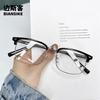 8001 Nuevo Xiaohongshu Mismo Estilo Lentes Negocios Ceja Abierta Lentes Anti Luz Azul Lente de Placa Patilla Insertada Armazón de Lentes