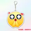 Llavero Colgante para Bolso Pack de Expresiones Libro Rojo Pequeño Acrílico Creativo Sonrisa Gruñona Moderna Lindo Divertido Decoración