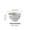 Conjunto de Louças Cerâmicas para Restaurante Japonês Tigelas de Arroz de 6 polegadas Conjunto de 8 Peças de Tigelas e Pratos Japoneses Conjunto Completo de Pratos e Tigelas para Cozinha