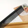 Peine de Barbero Fibra de Carbono Negra Set de Peines de Peluquería Peine Doble Cara para Cortar el Cabello Peine Alisador de Barbero para Mujeres