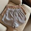 Calças de Perna Larga para Mulheres Verão 2025 Novo Look Solto Emagrecedor Tamanho Grande Cintura Alta Casual Hot Pants Calças de Moletom Shorts Calças de Moletom