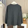 100kg Plus Size Outono e Inverno Nova Moda Elegante Renda na Cintura Manga Longa Camisa Top Quente 9147 para Meninas Gordas